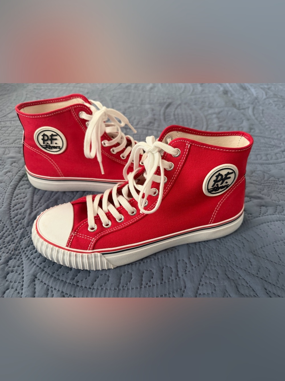Red High-Top Men’s Canvas Sneakers - New Balance